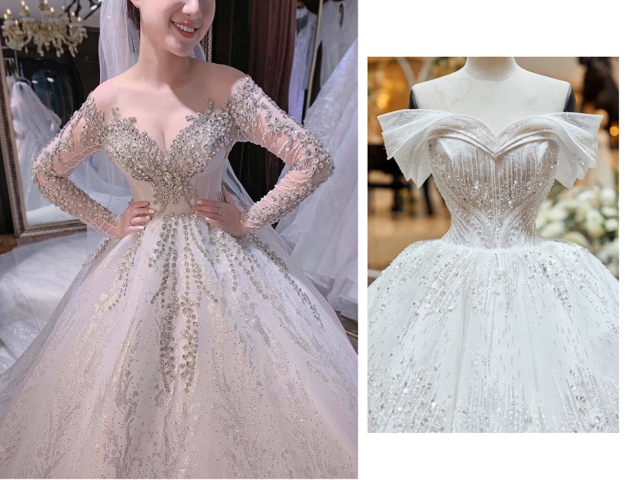 Top 83 váy cô dâu lấp lánh không thể bỏ qua  trieuson5eduvn