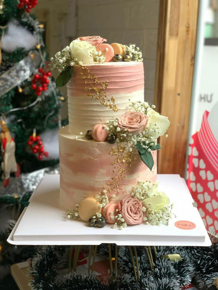 Bánh Cưới ButterCream Lạ Mắt Cho Tiệc Cưới