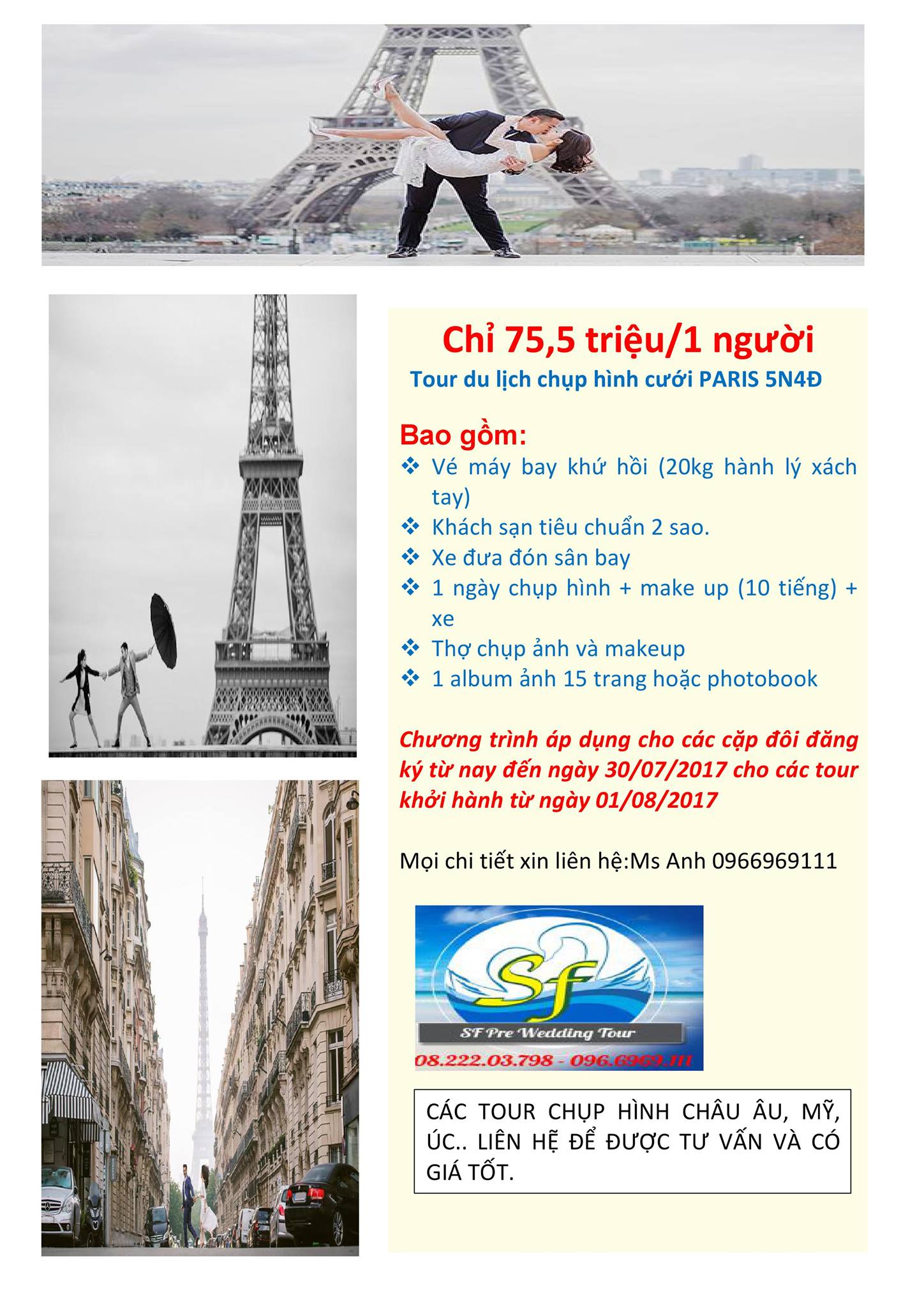 TOUR CHỤP HÌNH CƯỚI CÁC NƯỚC