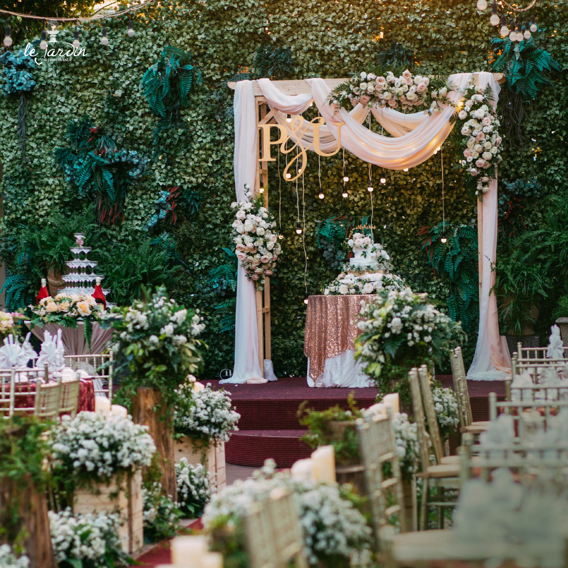 Rose Garden - Tiệc cưới ngoài trời phong cách Pháp