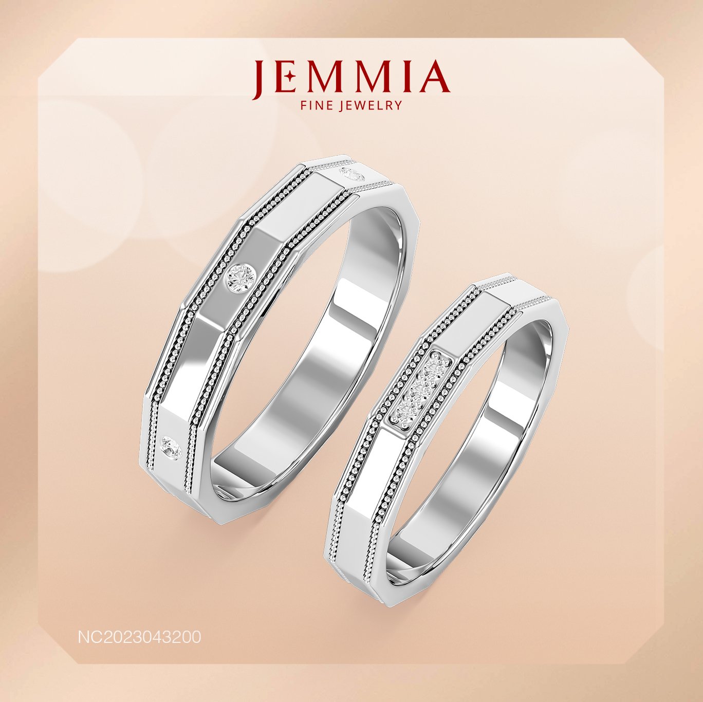 Nhẫn cưới kim cương jemmia