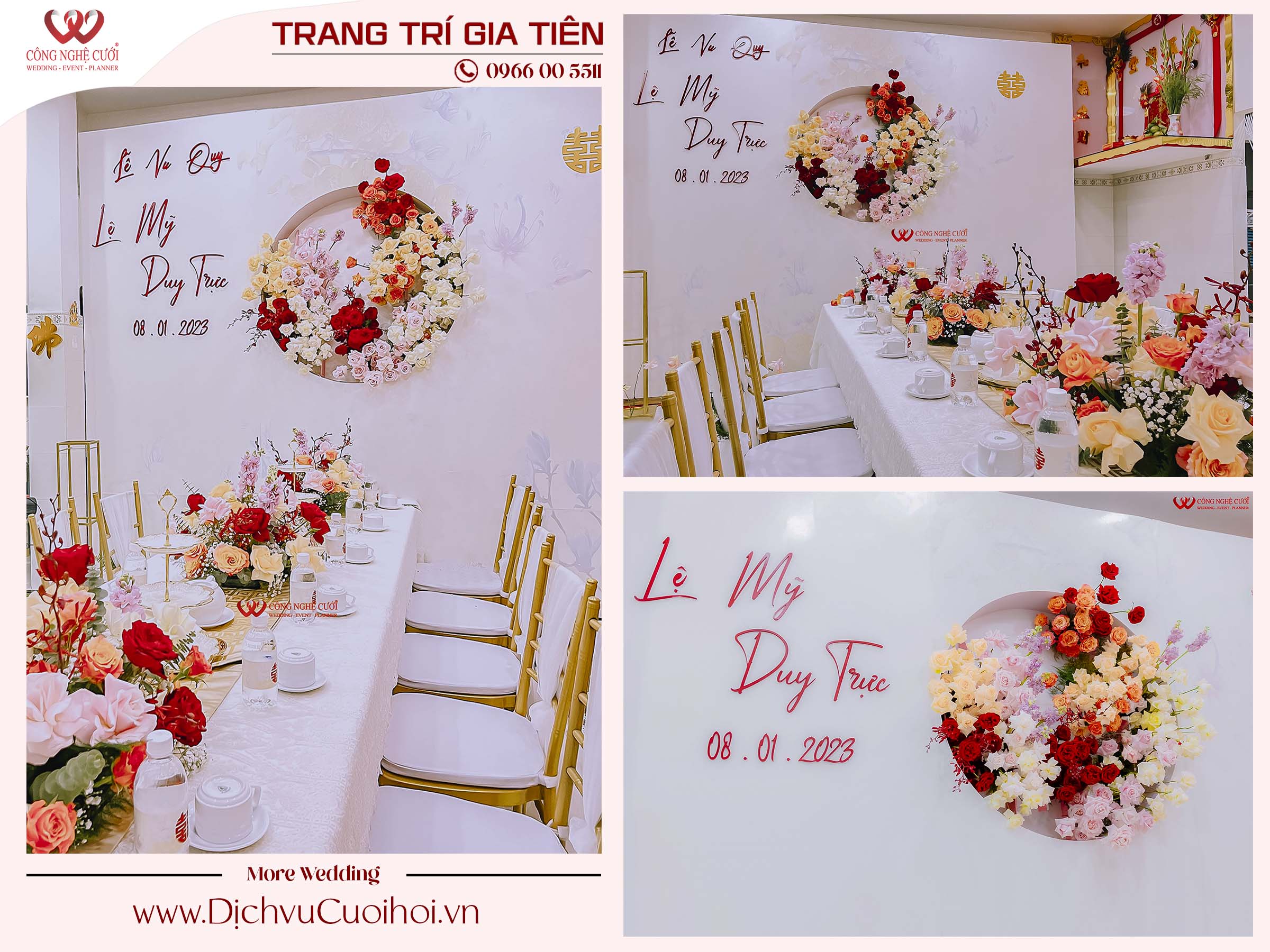 Trang trí gia tiên trọn gói thiết kế theo yêu cầu riêng - ĐT: 0966005511