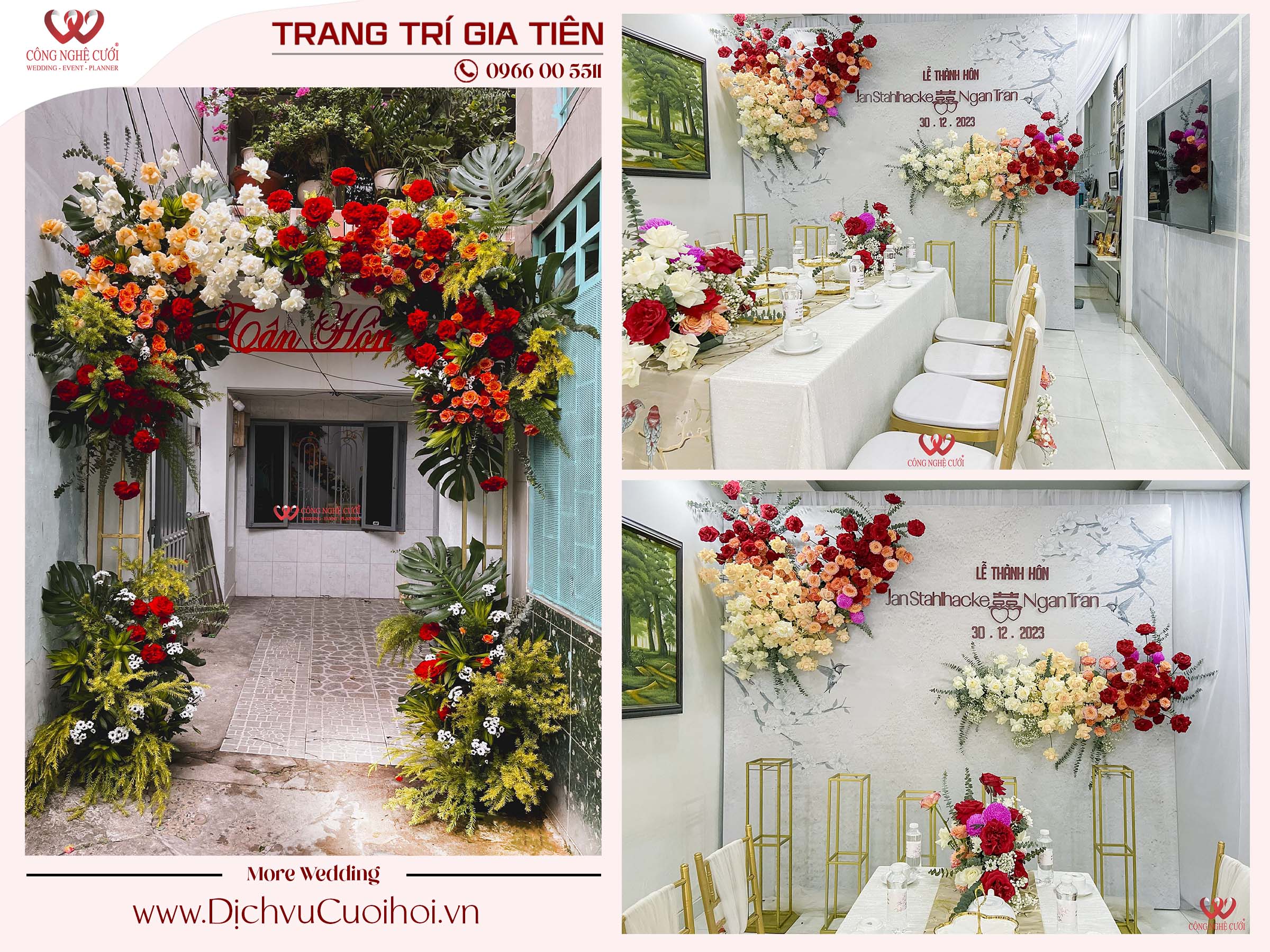 Trang trí gia tiên trọn gói thiết kế theo yêu cầu riêng - ĐT: 0966005511