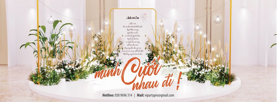 VIP PARTY - TRANG TRÍ BACKDROP HOA GIẤY