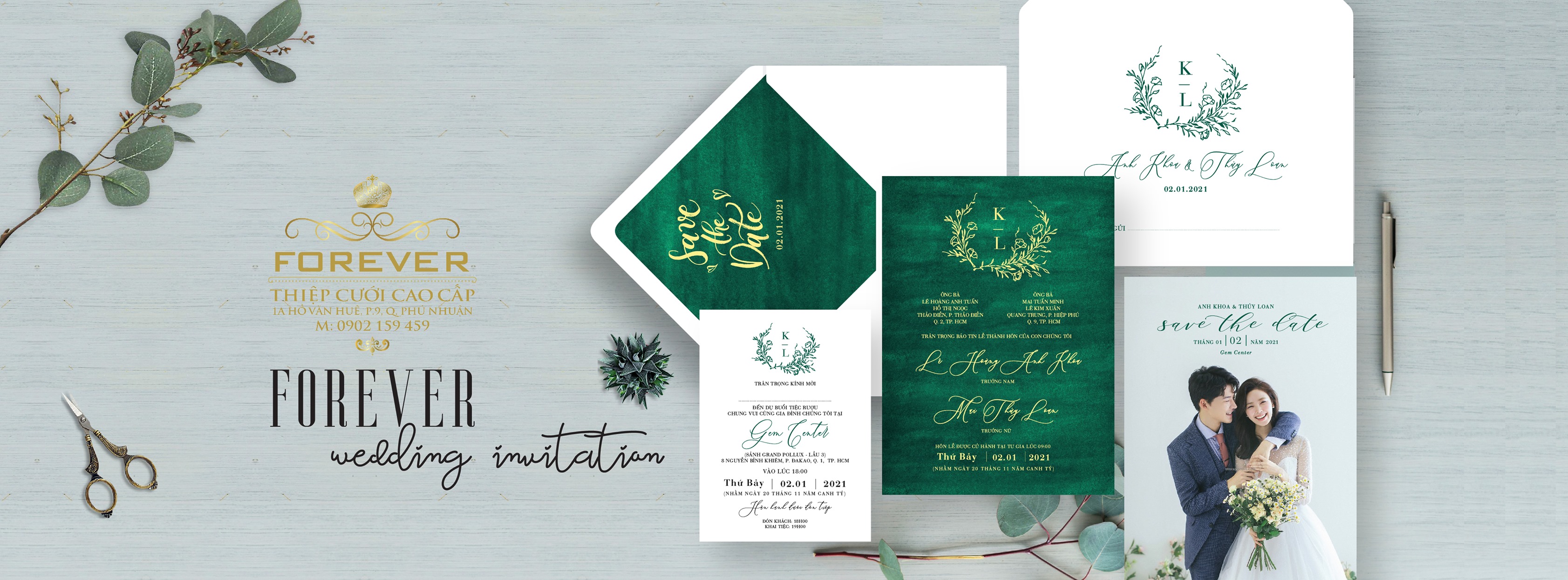 Thiệp Cưới Cao Cấp Forever