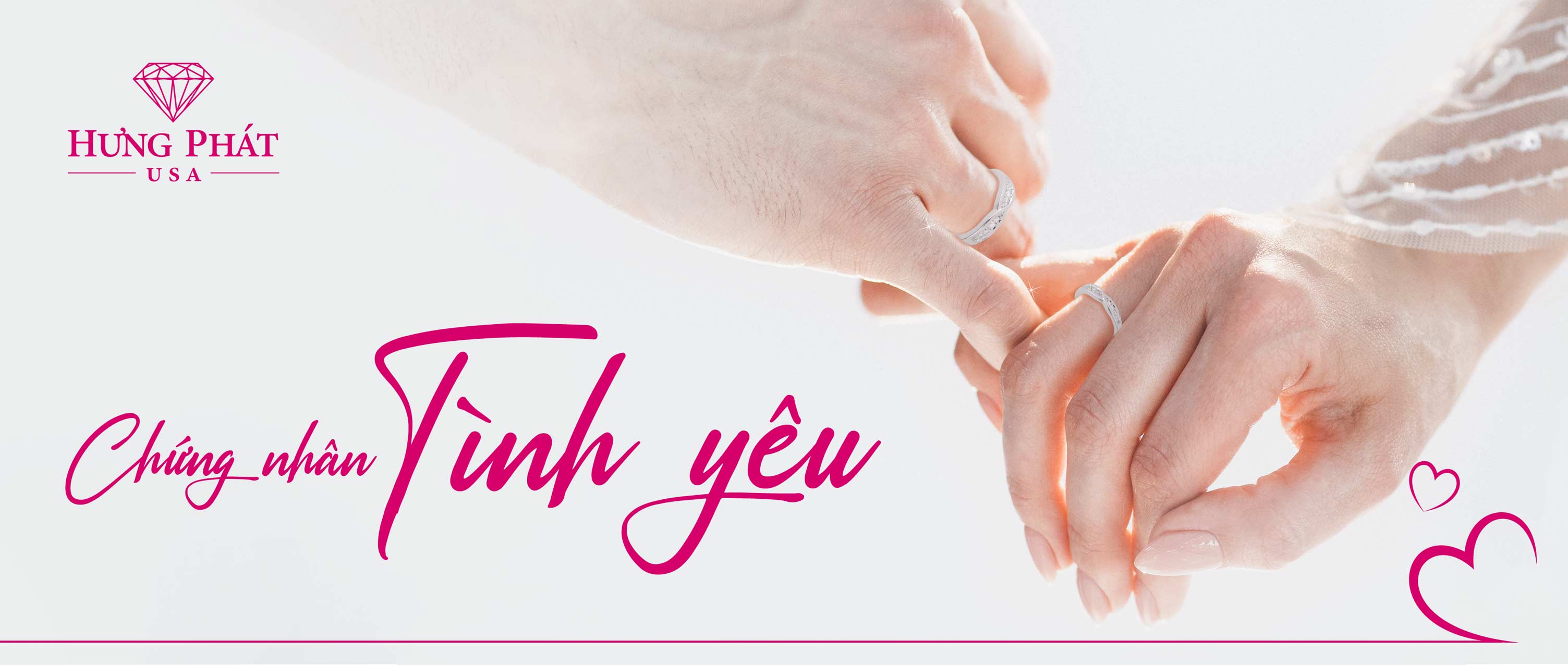 Nhẫn cưới kim cương Hương Phát USA