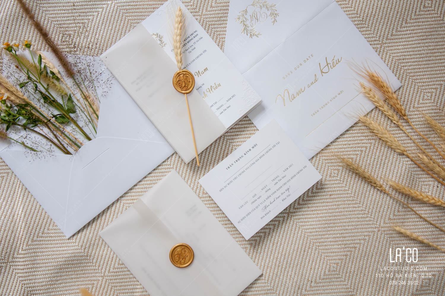 Thiệp cưới La'co